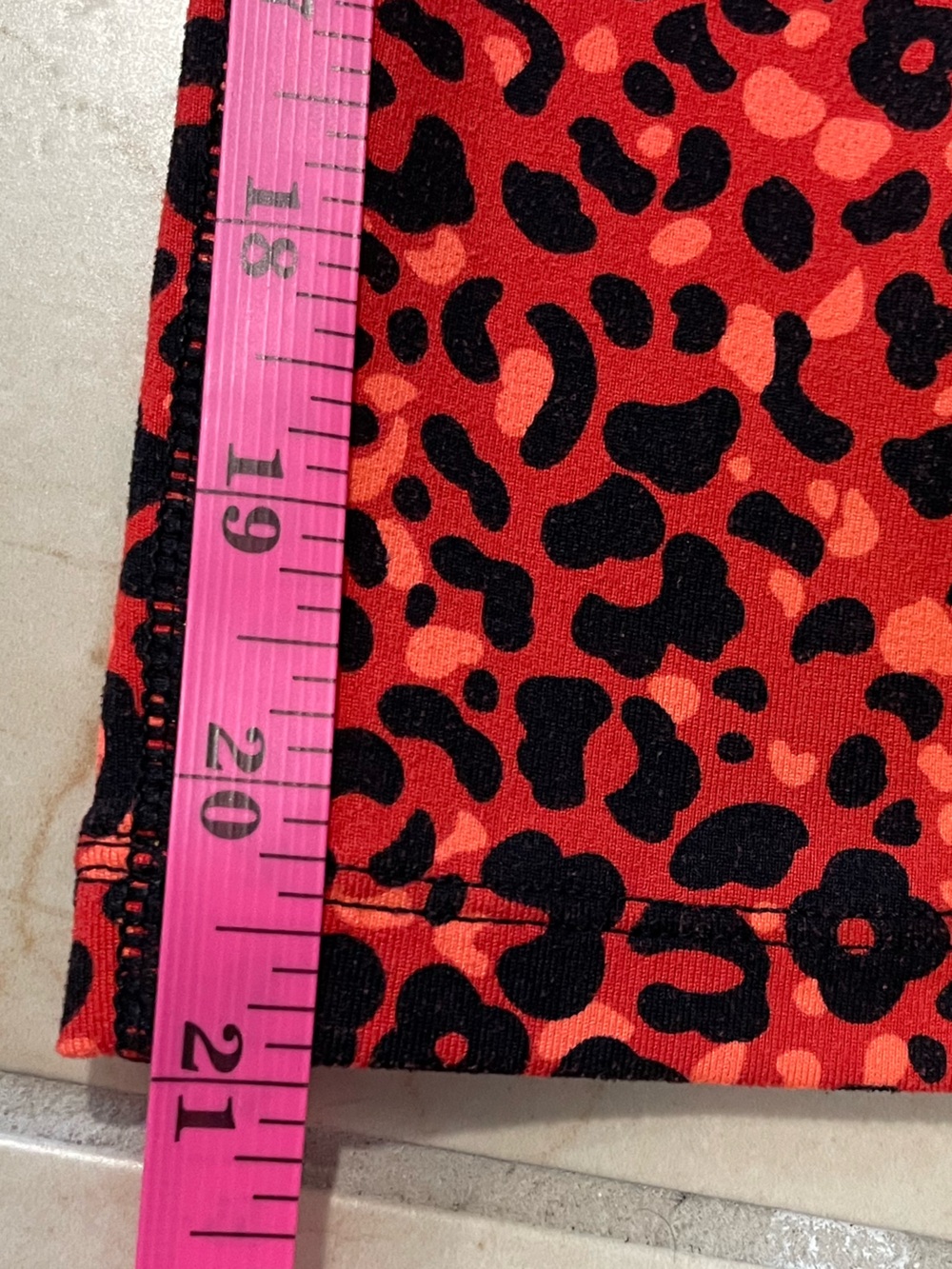 Nike Dri-Fit black & orange Leopard Print Leggings - Picture 9 of 13